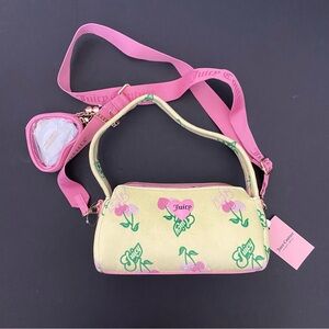 Juicy Couture Retro Cherry Shoulder Bag Purse Yellow